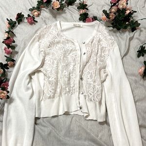 LUXE lace cardigan